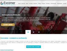 Tablet Screenshot of excomer.com.br